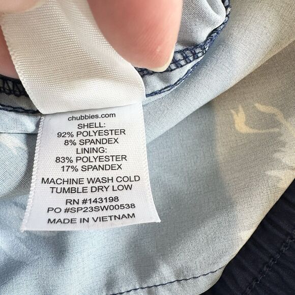 Chubbies Swim Trunks Men's XXL Blue Rooster The Fowl Play Shorts NO LINER - Picture 8 of 10